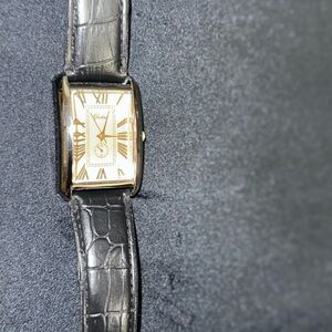 Gold Dial with Black Crocodile Strap